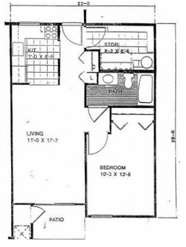 1 Bed 1 Bath